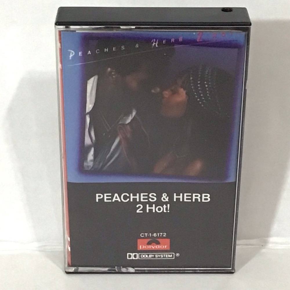 Peaches & Herb 2 Hot!  Cassette‎ Tape Album - Contains Reunited